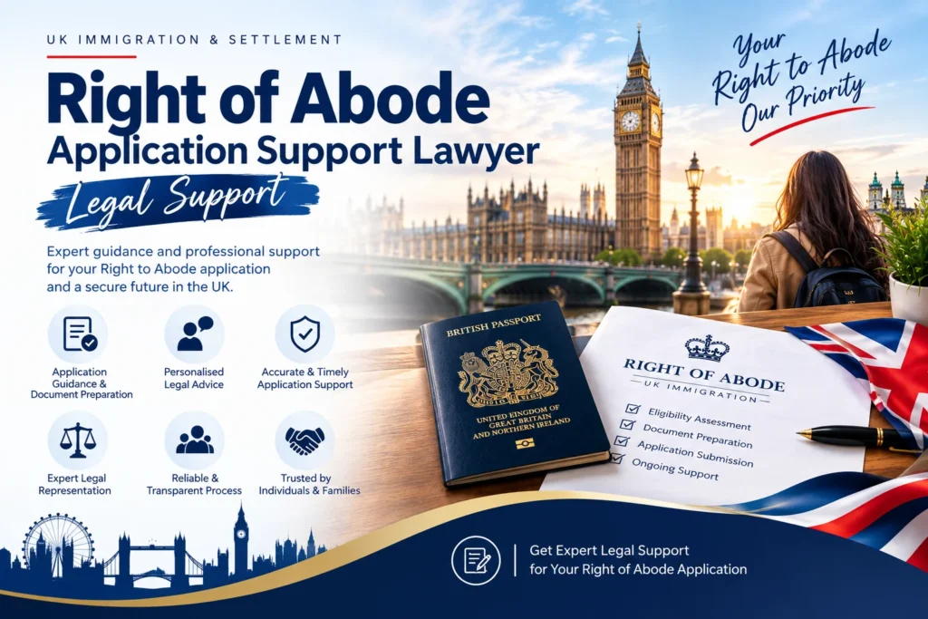 Right of Abode Application Support lawyer